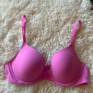 SKIMS Fits Everybody T-Shirt Demi Bra, Pink Orchid, Size 34B, NWOT